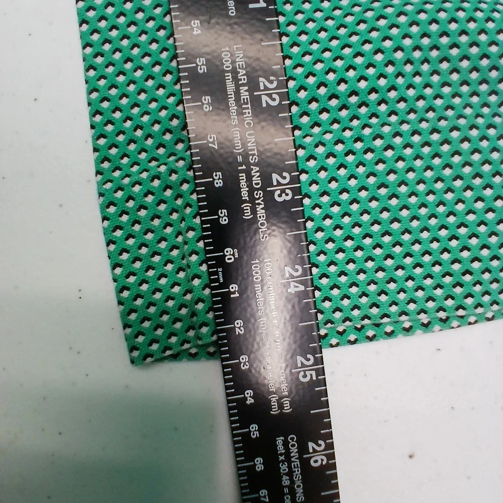 Banana Republic Hampton Fit Pants 6 Green‎ Geometric Honeycomb Workwear Preppy